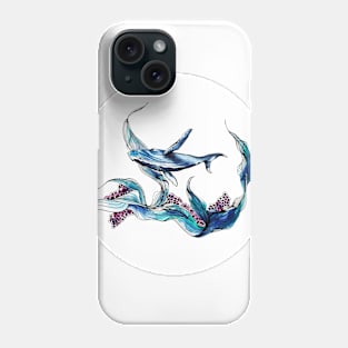 Blue whale Phone Case