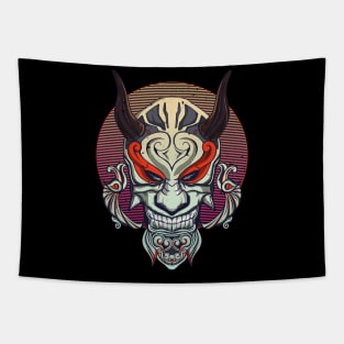 Samurai Mask Tapestry