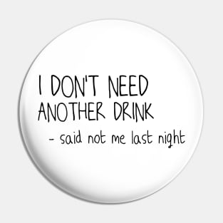 PARTY DRINKING FUNNY Pin