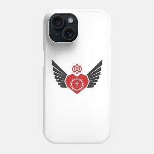 The heart of Christ and the wings of the Spirit. Phone Case