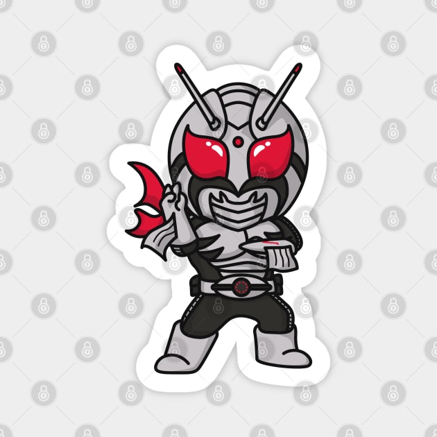 Kamen Rider Super-1 Chibi Style Kawaii Magnet by The Toku Verse