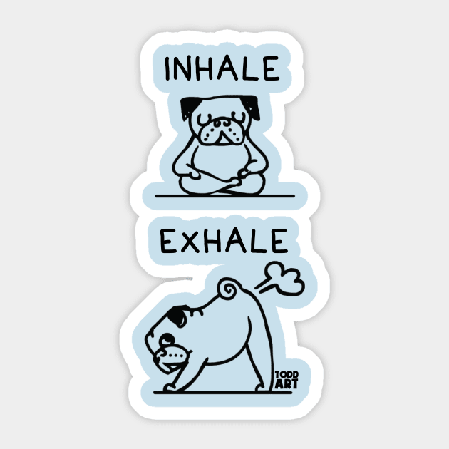 Inhale Exhale Yoga Sticker