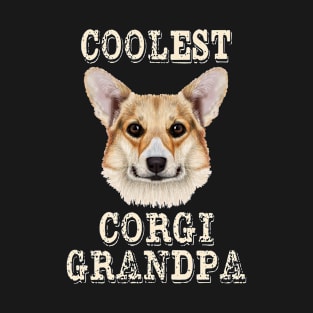 Coolest Corgi Dog Grandpa T-Shirt