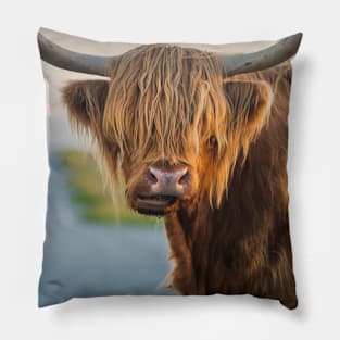 Highland Cow Pillow