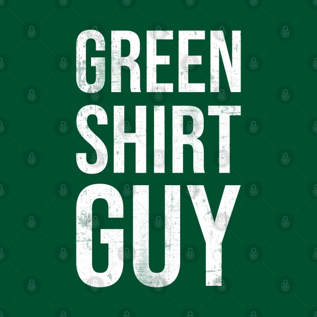 Retro Green Shirt Guy by sheepmerch
