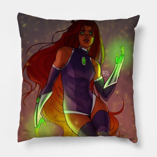 Starfire Pillow by Eileen Widjaja