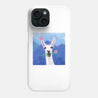 Llama Yama Flowerama Phone Case