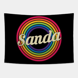 Sanda - Retro Rainbow Style Tapestry