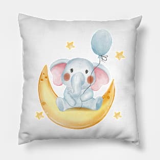 Elephant Crescent Pillow