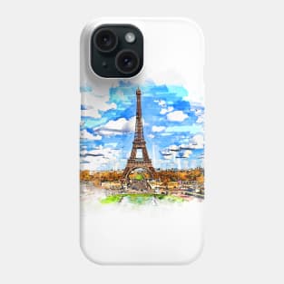 Eiffel Tower Modern Art Phone Case