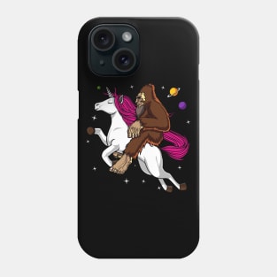 Bigfoot Riding Unicorn Phone Case