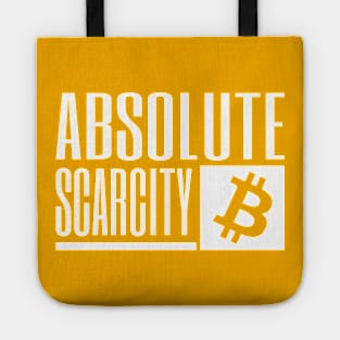 Bitcoin Absolute Scarcity - white Tote