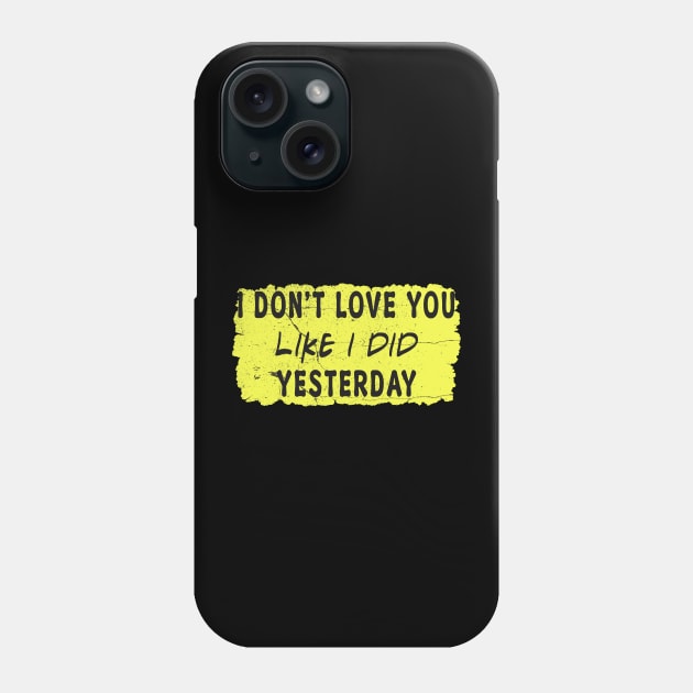 i dont love you//mcr Phone Case by azuki_89