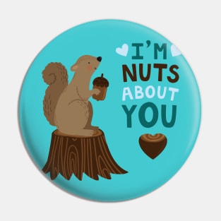 Valentine's Squirrel Pin