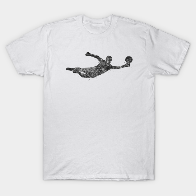 Goalkeeper black and white - Soccer Player - T-Shirt