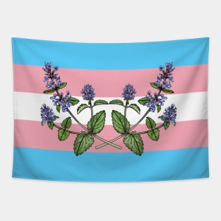 Catnip Trans Flag Tapestry