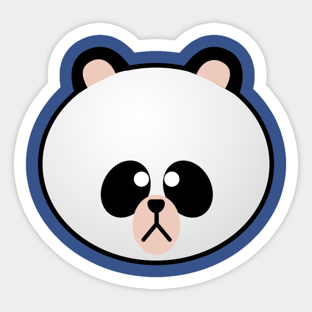 Kawaii Panda Head Sticker