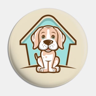 Dog and House Pin