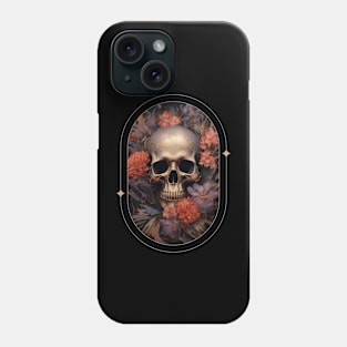 Aesthetic Full Flower Skull Phone Case