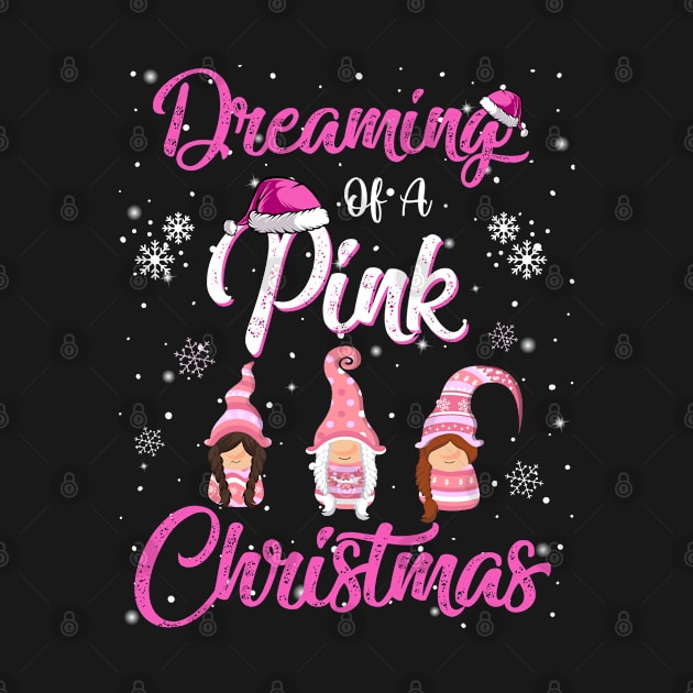 Dreaming Of A Pink Christmas Cute Pink Christmas Gnomes by egcreations