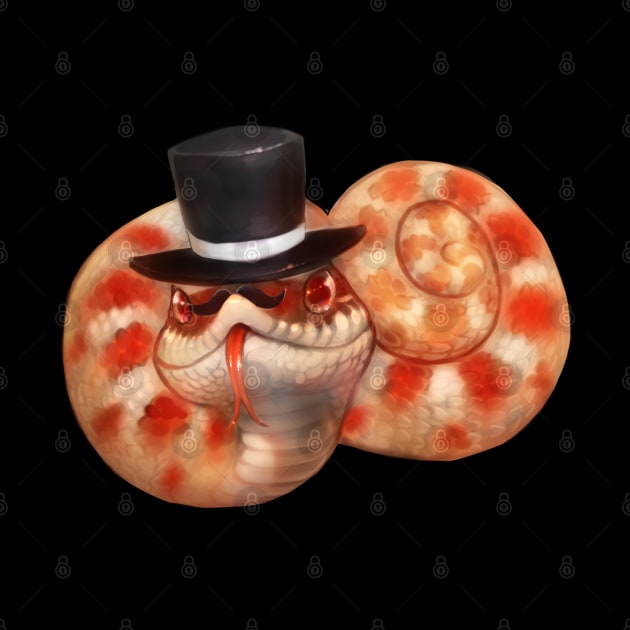 Top Hat Hognose Extreme Red Albino by GothamGeckos