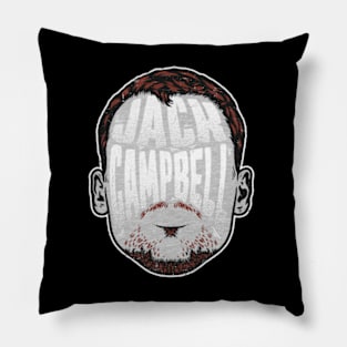 Jack Campbell Detroit Player Silhouette Pillow