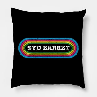 syd barret rainbow Pillow