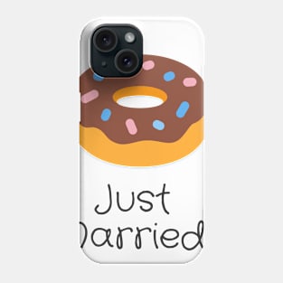 Just Married Donut T-shirt Phone Case