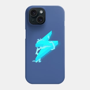 Blue Lightning Phone Case