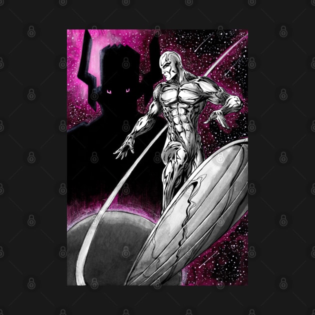 Silver Surfer and Galactus by Jomeeo