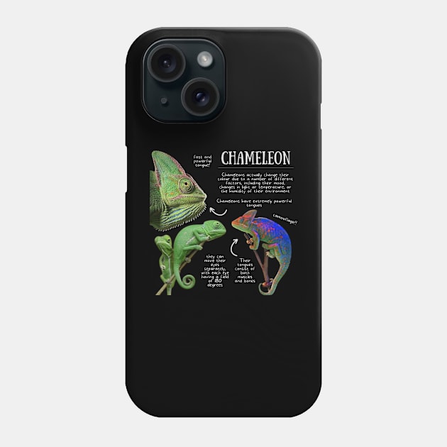 Animal Facts - Chameleon Phone Case by Animal Facts and Trivias