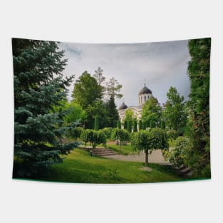 Curchi Monastery garden Tapestry