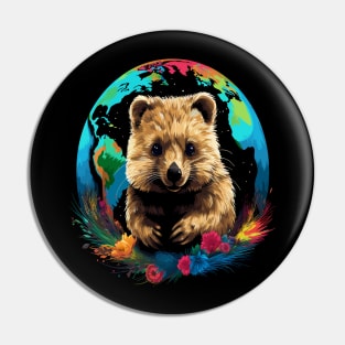 Quokka Earth Day Pin