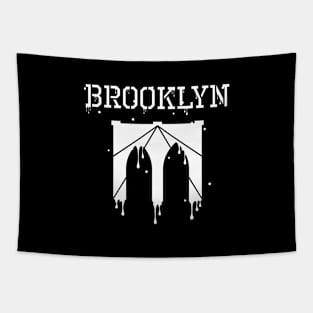 Brooklyn Bridge Paint Drip Tapestry