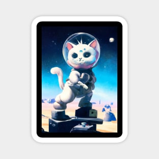 Astronaut Cat Magnet