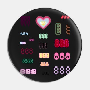 888 angel number aesthetic pack colorful Pin