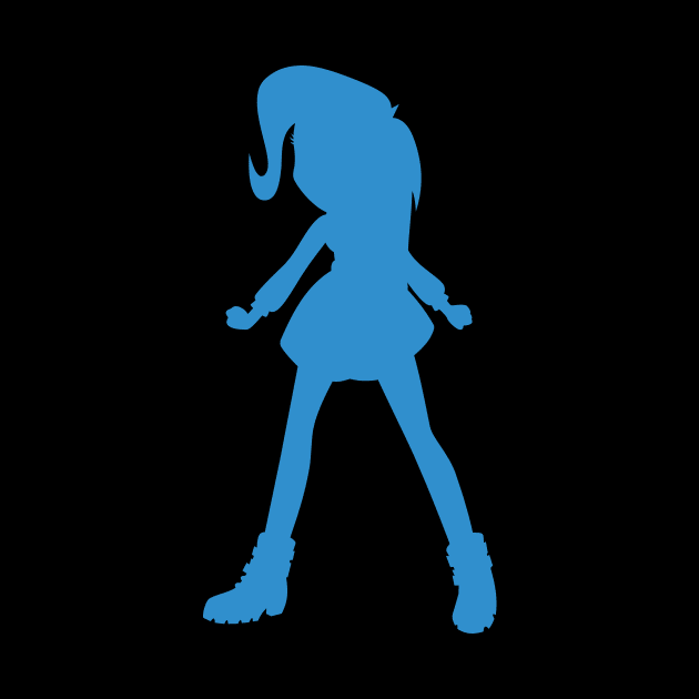 Trixie Equestria Girls Silhouette by Wissle
