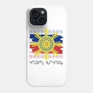 Philippine Flag/Sun / Baybayin word Laon Alab (Lakas-tipon Alagad ng Bayan) Phone Case