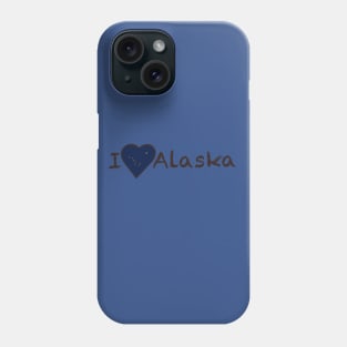 I Love Alaska Phone Case