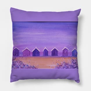 Beach Huts Pillow