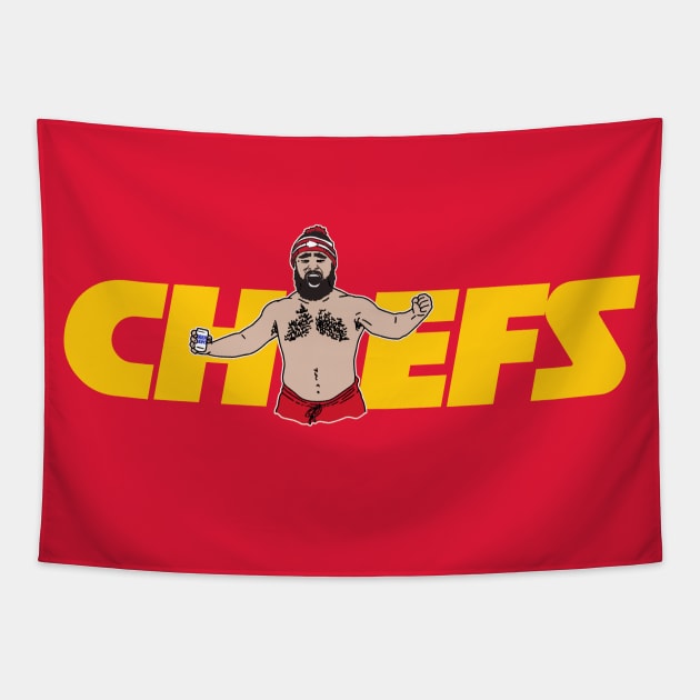 KELCE CHIEFS Tapestry by thedeuce