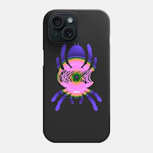 Tarantula Silhouette V166 (Radial) Phone Case