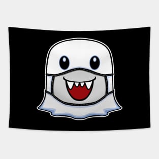Happy Ghost Halloween with Smiling Mask Tapestry