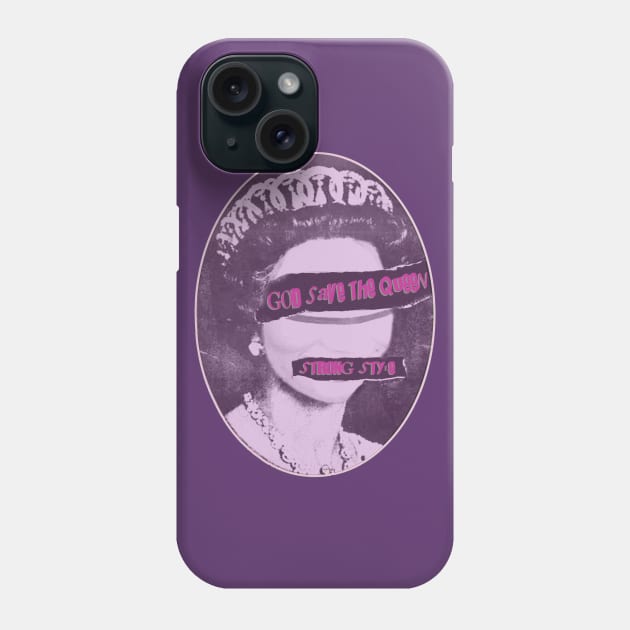 God Save The Queen Phone Case by wrasslebox