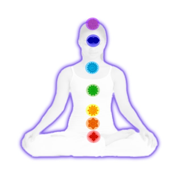 Chakra Mediation 1-White by m2inspiration