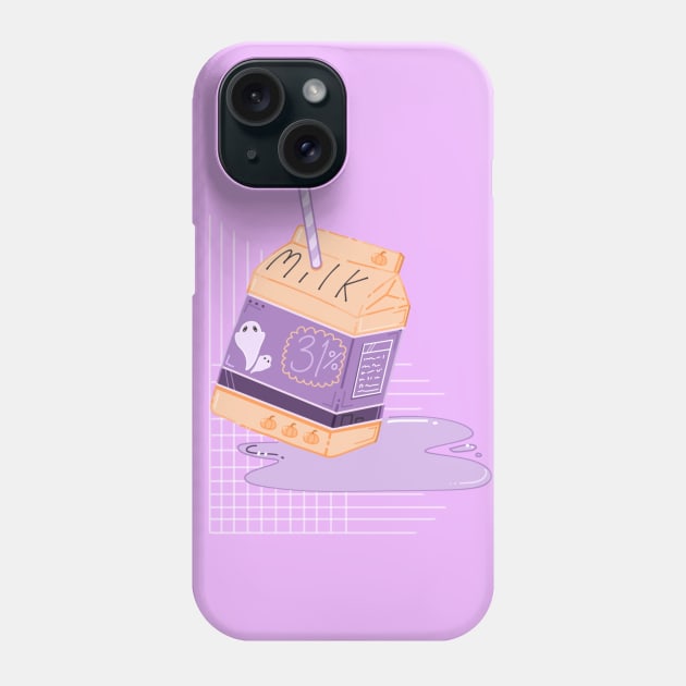 Halloween Milk! Phone Case by Elisa_Arts