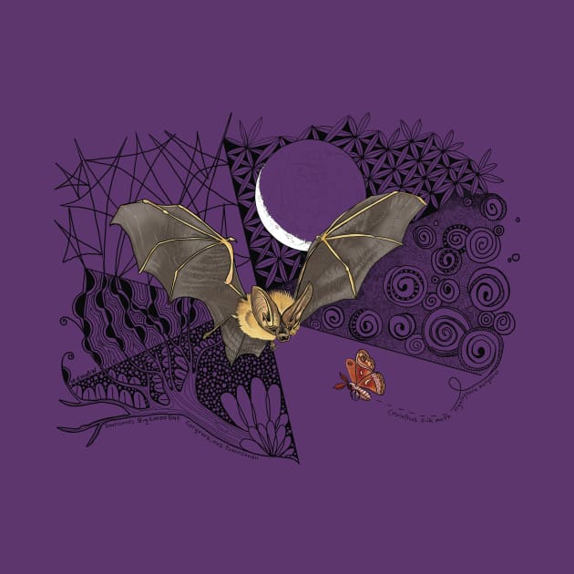 Bat and Moth Doodle by mernstw