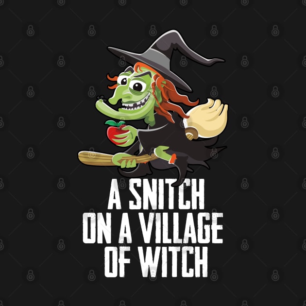 A Snitch On A Village Of A Witch Witchcraft Witches Broom by sBag-Designs