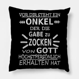 Onkel Zocken Geschenk Geburtstag Konsole Sprüche Pillow