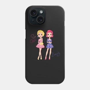 Pop Art cute fashion girls Phone Case